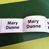 Non-woven sewing name tags name labels L50x30mm 25 tags | Blank Sheet