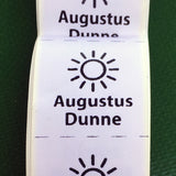 Non-woven sewing name tags name labels M30x30mm 50 tags | Blank Sheet