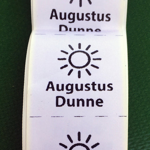 Non-woven sewing name tags name labels M30x30mm 50 tags | Blank Sheet