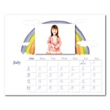 Watercolor 160x200mm with Lunar Dates (personalized events enabled)