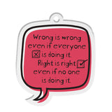Inspiring Quote Bag Tag | Blank Sheet