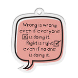 Inspiring Quote Bag Tag | Blank Sheet