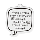 Inspiring Quote Bag Tag | Blank Sheet